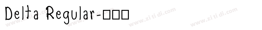 Delta Regular字体转换